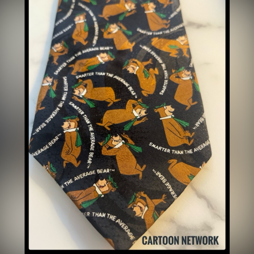 Cartoon Network vintage yogi bear tie 1998